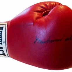 Iconsofboxing.com Muhammad Ali Autographed Red Everlast Old Vintage Boxing Gloves, Auction House