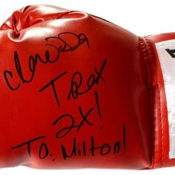 Iconsofboxing.com Claressa "T-Rex" Shields Autographed Everlast Boxing Glove Signed In Black Marker