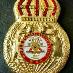 Iconsofboxing.com WBA Championship Boxing Belt Mini Size Hand Custom Made, Unsigned With Fur In Back