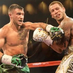 Iconsofboxing.com Vasyl Lomachenko Autographed 8 X 10 Photo In Gold Signature, Photo Proof