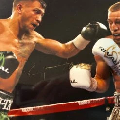 Iconsofboxing.com Vasyl Lomachenko Autographed 8 X 10 Photo In Gold Signature, JSA CERT
