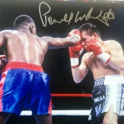 Iconsofboxing.com Pernell Whitaker Signed 8x10 Photo Of The Champ Vs Julio Chavez BOXING MEMORABILIA