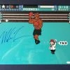 Iconsofboxing.com BOXING MEMORABILIA Mike Tyson Blue Framed Signed Punch-Out 16 X 20 Photo Display (JSA COA)