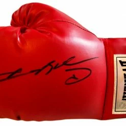 Iconsofboxing.com BOXING MEMORABILIA Sugar Ray Leonard Autographed Everlast Boxing Glove With ASI And JSA Cert