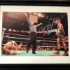 Iconsofboxing.com Felix Tito Trinidad Framed 11x17 Size Autographed Boxing Photo In Silver Signature