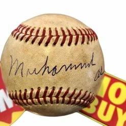 Iconsofboxing.com Vintage Muhammad Ali Signed Autographed Used Baseball Authentic BOXING MEMORABILIA