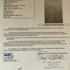 Iconsofboxing.com Muhammad Ali Deluxe Protected Autographed Cut And Hand Written Inscription JSA BOXING MEMORABILIA