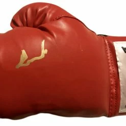 Iconsofboxing.com BOXING MEMORABILIA Gerald McClellan Autographed Red Everlast Boxing Glove WBO Champ
