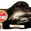 Iconsofboxing.com BOXING MEMORABILIA Andy Ruiz Jr. Signed Autographed Black Everlast Boxing Gloves In Silver COA
