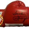 Iconsofboxing.com Joe Frazier Signed Autographed Rare Smoking Inscription Boxing Glove TOP FIGHTERS