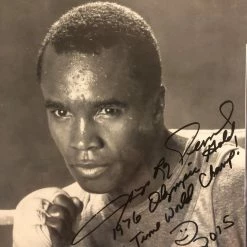 Iconsofboxing.com Sugar Ray Leonard Signed 8x10 Photo Super Inscriptions BOXING MEMORABILIA