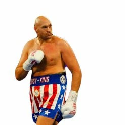 Iconsofboxing.com Tyson Fury Signed Red Everlast Boxing Glove Fury Boxing Autograph Memorabilia