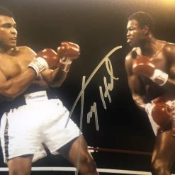 Iconsofboxing.com Larry Holmes Vs Ali Signed Autographed 8x10 Boxing Photo BOXING MEMORABILIA