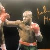 Iconsofboxing.com BOXING MEMORABILIA Michael Moore Signed Autographed 8x10 Boxing Photo Vs Evander Holyfield