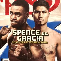 Iconsofboxing.com Errol Spence Jr. Silver Autographed And Signed Boxing Magazine TOP FIGHTERS