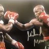 Iconsofboxing.com Michael Moore Signed Autographed 8x10 Boxing Photo Vs Evander Holyfield