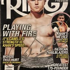 Iconsofboxing.com BOXING MEMORABILIA Canelo Alvarez Autographed Signed Boxing Ring Magazine.