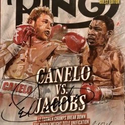 Iconsofboxing.com Canelo Alvarez Autographed Signed Boxing Ring Magazine.