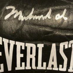 Iconsofboxing.com Muhammad Ali Autographed Black Everlast Old Vintage Boxing Gloves, Rare! BOXING MEMORABILIA