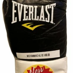Iconsofboxing.com Muhammad Ali Autographed Black Everlast Old Vintage Boxing Gloves, Rare! BOXING MEMORABILIA