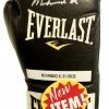 Iconsofboxing.com Muhammad Ali Autographed Black Everlast Old Vintage Boxing Gloves, Rare!