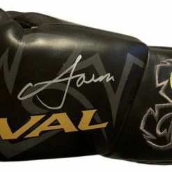 Iconsofboxing.com TOP FIGHTERS Vasyl Lomachenko Rare Autographed Rival Black Boxing Glove In Silver Signature