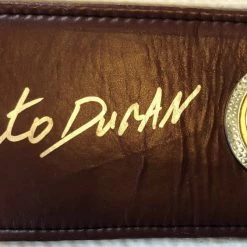 Iconsofboxing.com TOP FIGHTERS Roberto Duran Hands Of Stone Autographed WBO Championship Full Size Belt