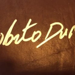 Iconsofboxing.com TOP FIGHTERS Roberto Duran Hands Of Stone Autographed WBO Championship Full Size Belt