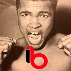 Iconsofboxing.com Muhammad Ali Autographed Black Everlast Old Vintage Boxing Gloves, Rare!