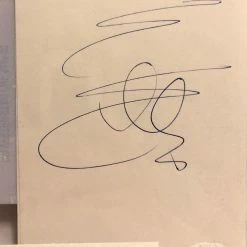 Iconsofboxing.com Sylvester Stallone Deluxe Protected Autographed Cut And Hand Written JSA BOXING MEMORABILIA