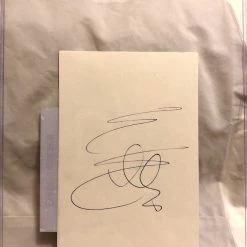 Iconsofboxing.com Sylvester Stallone Deluxe Protected Autographed Cut And Hand Written JSA BOXING MEMORABILIA