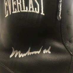 Iconsofboxing.com Muhammad Ali Autographed Rare Vintage Everlast Black Boxing Boot