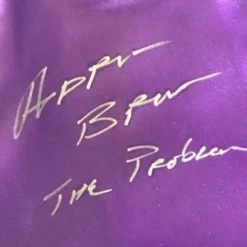 Iconsofboxing.com Adrien Broner Autographed/Signed Boxing Shorts/Trunks JSA The Problem. BOXING MEMORABILIA