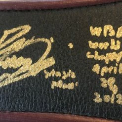 Iconsofboxing.com Paulie Malignaggi Signed Mini-Size WBA Championship Boxing Belt, Inscriptions! BOXING MEMORABILIA