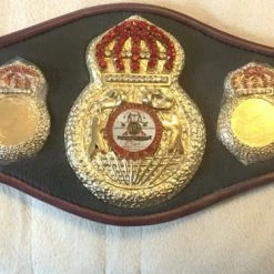 Iconsofboxing.com Paulie Malignaggi Signed Mini-Size WBA Championship Boxing Belt, Inscriptions! BOXING MEMORABILIA