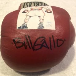 Iconsofboxing.com Bill Gallo Daily News Autographed Everlast Boxing Glove JSA