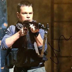 Iconsofboxing.com Matt Damon Autographed 8x10 Signed Photo COA JSA