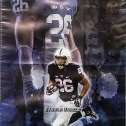 Iconsofboxing.com TOP FIGHTERS Saquon Barkley Signed Autographed Penn State Rare Banner COA JSA