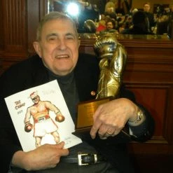 Iconsofboxing.com Bill Gallo Daily News Autographed Everlast Boxing Glove JSA