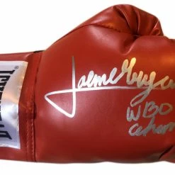 Iconsofboxing.com Jaime Munguia Signed Autographed Red Boxing Glove, WBO, WBC,