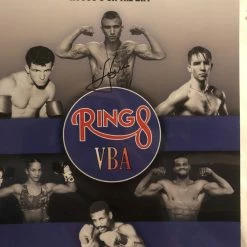 Iconsofboxing.com Vasyl Lomachenko Autographed Dinner Event Program In Black Signature, Photo Proof TOP FIGHTERS