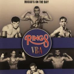 Iconsofboxing.com Vasyl Lomachenko Autographed Dinner Event Program In Black Signature, Photo Proof