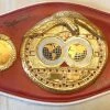 Iconsofboxing.com Leon And Michael Spinks Signed Med-Size IBF Autographed Championship Boxing Belt JSA Michael & Leon Spinks