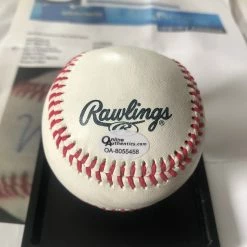 Iconsofboxing.com Muhammad Ali Signed Autographed White Baseball Authentic OA Cert TOP FIGHTERS