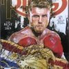 Iconsofboxing.com BOXING MEMORABILIA Canelo Alvarez Autographed Signed RING Magazine Cover In Silver
