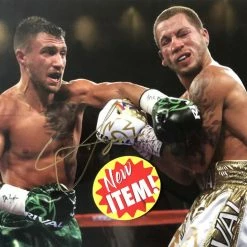 Iconsofboxing.com Vasyl Lomachenko Boxer Vasyl Lomachenko Autographed 11x14 Photo In Gold Signature, Photo Proof