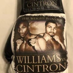 Iconsofboxing.com BOXING MEMORABILIA Paul Williams Vs Cintron Autographed And Silk Screen Custom Boxing Glove