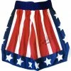 Iconsofboxing.com Carl Weathers Signed Custom Boxing Trunks Inscribed "Apollo Creed" BOXING MEMORABILIA