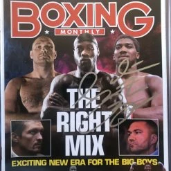Iconsofboxing.com Deontay Wilder Autographed Signed Cover Boxing Monthly Magazine TOP FIGHTERS