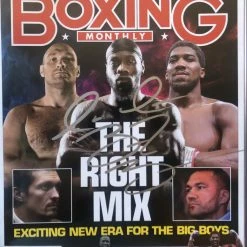 Iconsofboxing.com TOP FIGHTERS Deontay Wilder Autographed Signed Cover Boxing Monthly Magazine